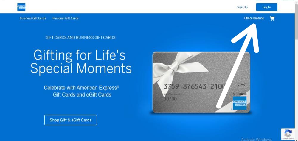 Check Amex Gift Card Balance